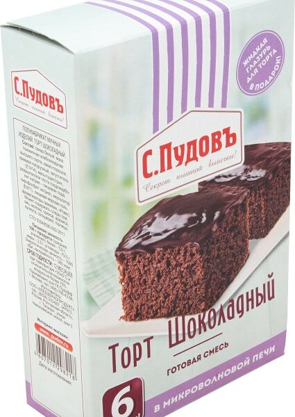 Смесь для выпечки С.Пудовъ Торт Шоколадный в микроволновке 290г
