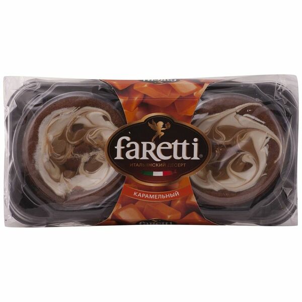 Пирожное Faretti Итальянский десерт Карамельный 130 г