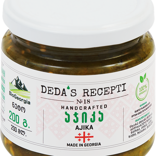 Аджика зеленая BIO GEORGIA Adjika, 200г