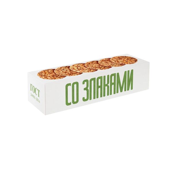 Печенье Полет Овсяное классическое 5 злаков 250 г