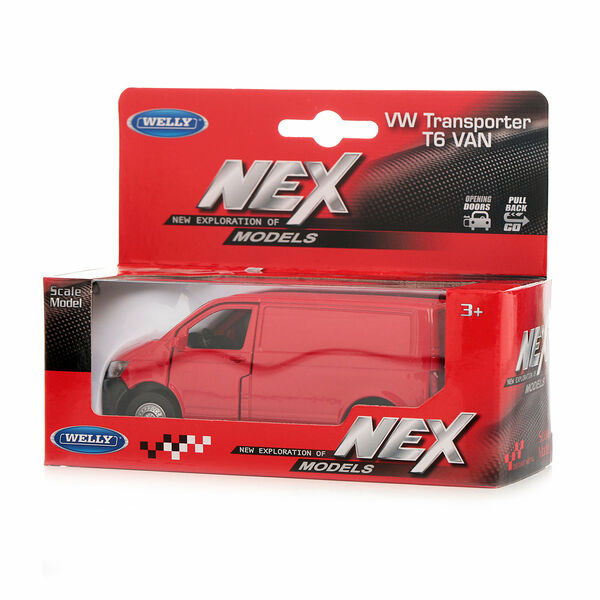 Машина model nex (модель нек) VW Transporter (Фольксваген Транспортер) ТМ Welly (Велли) 