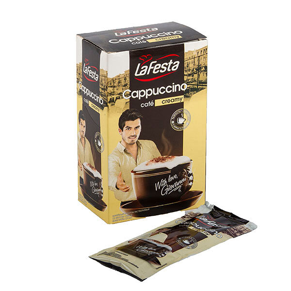 Кофе La Festa Cappuccino Creamy растворимый сливочный 10 шт*12,5 г