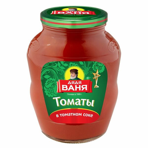 Томаты в томатном соке неочищенные ТМ Дядя Ваня