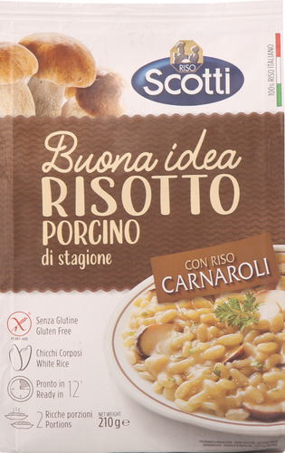 

Смесь для приготовления Ризотто Scotti Porcino с белыми грибами 210 г