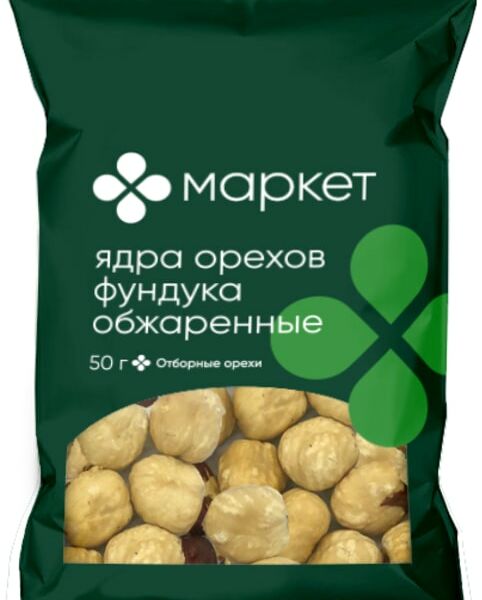 Ядра орехов Маркет Фундук обжаренный 50г
