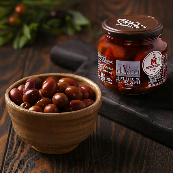 Оливки сорта Леччино с косточкой в рассоле Да Винчи от Куулклевер Италия, 280 г