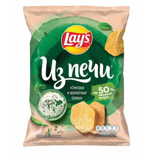 

Чипсы картофельные Lay's Из печи Сметана и ароматные травы 85 г