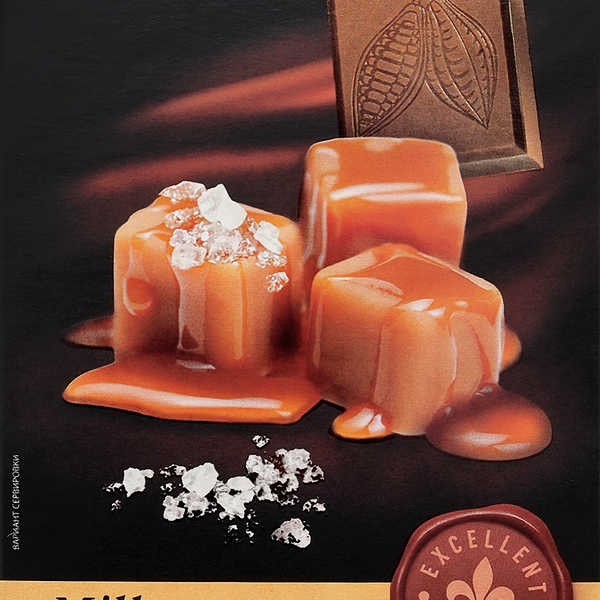 Шоколад молочный PREMIUM CLUB Соленая карамель, 100г