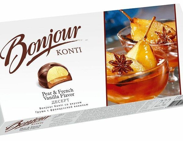 Десерт Bonjour груша с французской ванилью, 232г