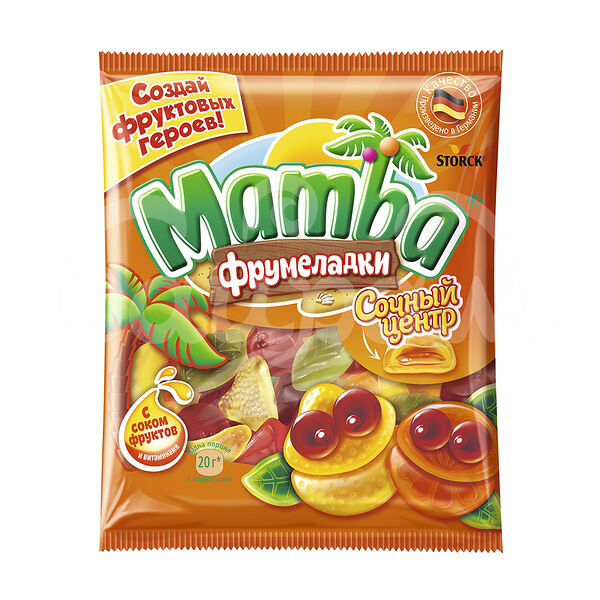 Мармелад жевательный Mamba Фрумеладки 70гр Сочный центр пакет