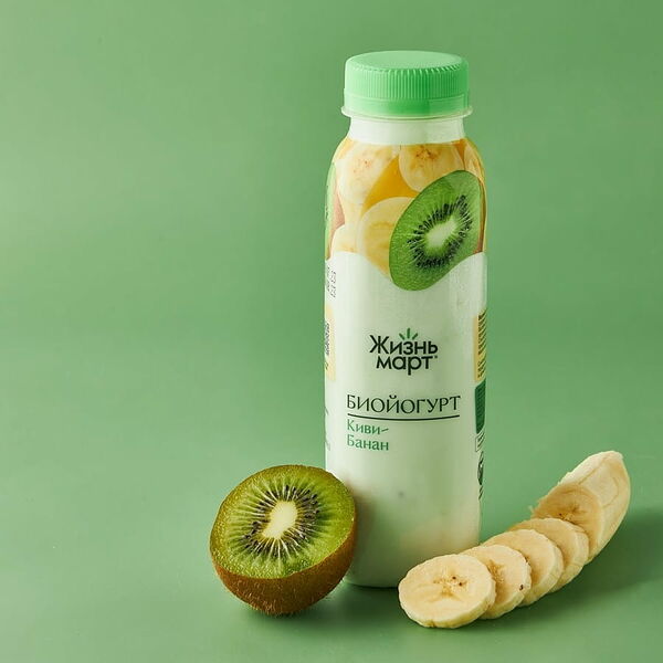 Биойогурт «Бифилайф» с киви и бананом 2,5%