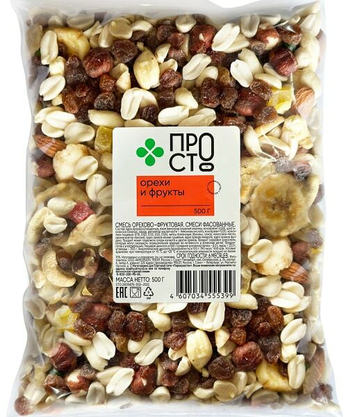 Смесь ПР!СТ орехово-фруктовая сладкая 500г