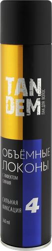 

Лак для волос Tandem Объемные Локоны Сильная Фиксация 4 360 мл