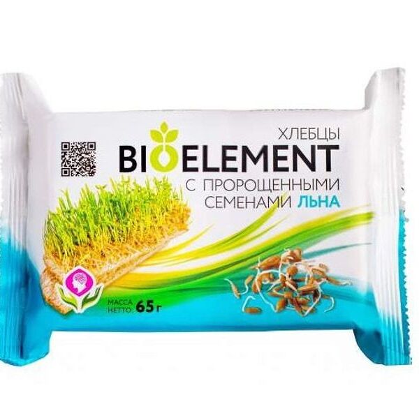 Хлебцы BioElement с пророщенными семенами льна