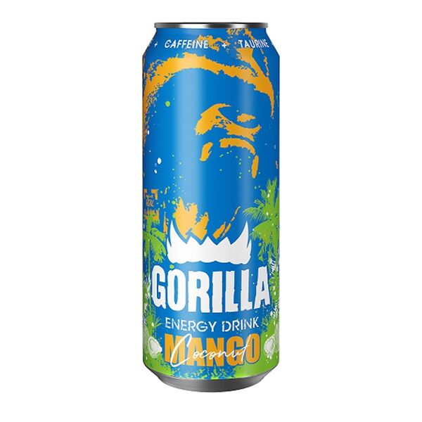 Напиток энергетический Gorilla с манго и кокосом, 450мл