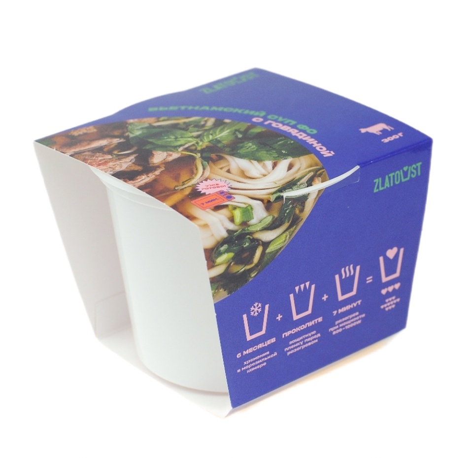 

Суп фо Златоуст Вьетнамский с говядиной 300 г