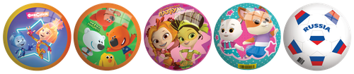 

Игрушка Kiddie Play Мяч 23 см 1 шт. дизайн в ассортименте