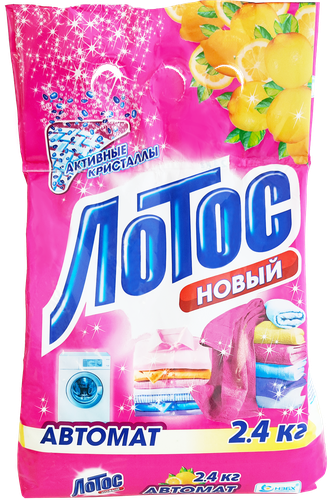 

Стиральный порошок ЛОТОС НОВЫЙ автомат, 2,4кг