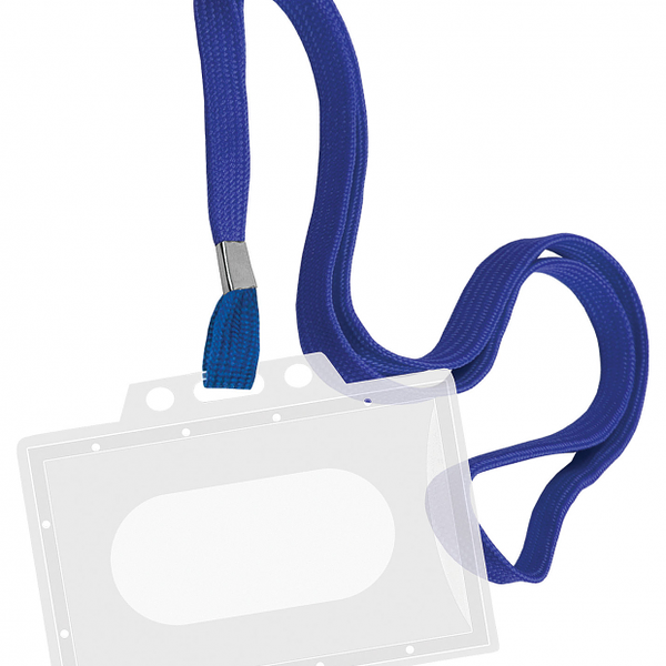 Бейдж Centrum горизонтальный с синей лентой