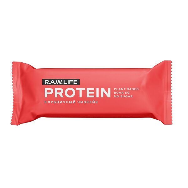 Батончик протеиновый R.A.W.Life Protein Клубничный Чизкейк