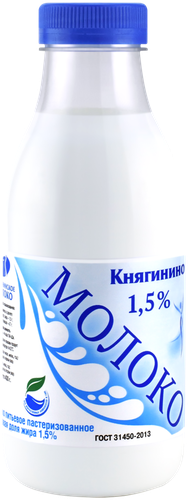 

Молоко Княгинино пастеризованное 1.5% 430 мл