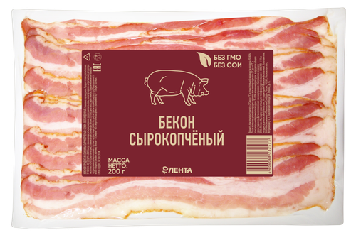

Бекон сырокопченый свиной Лента нарезка