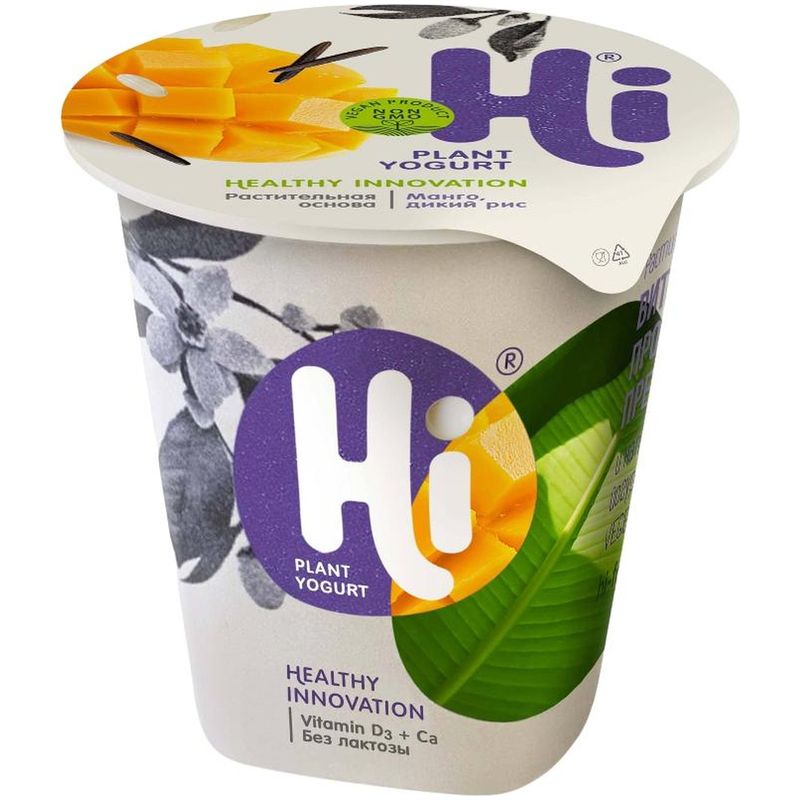 

Десерт растительный Hi Манго, мюсли без лактозы 2.5%, 125 г