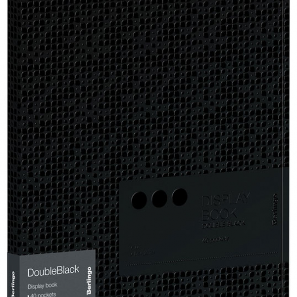 Папка с вкладышами Berlingo DoubleBlack, 40 файлов
