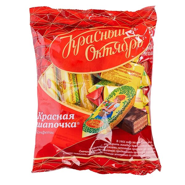 Конфеты вафельные Красная шапочка Красный Октябрь, 250 г