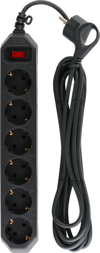 

Сетевой фильтр ЭРА USF-6es-3m-B с базовой защитой, с заземлением, с выключателем, 6 розеток, 3м, 10А, черный Арт. Б0037263