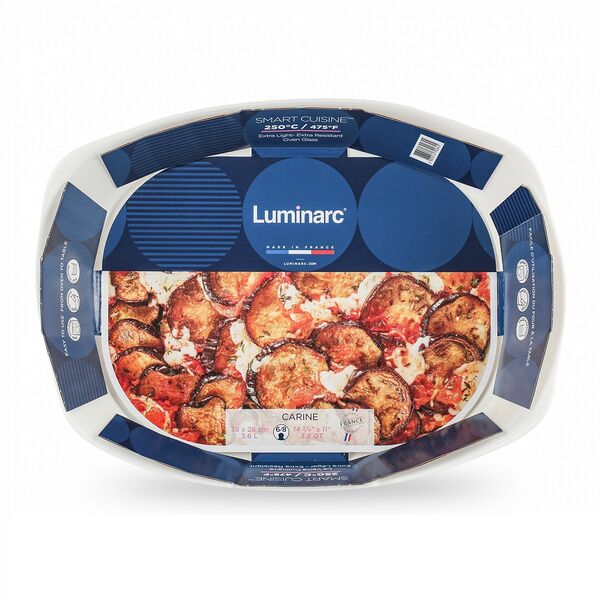 Блюдо для запекания Luminarc Smart Cuisine Carin, 38х28 см, стекло