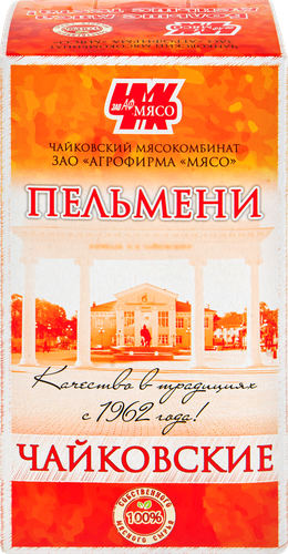 

Пельмени Чайковский мясокомбинат Чайковские свино-говяжьи 800 г