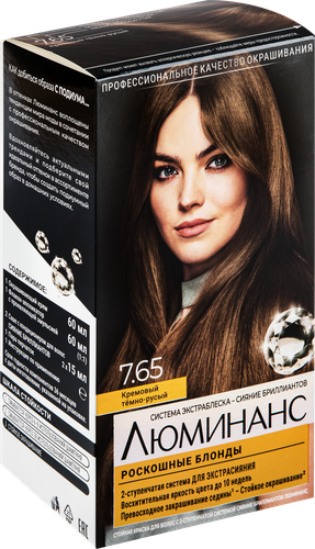 

Стойкая краска для волос Люминанс 7.65 Кремовый темно-русый 150 мл