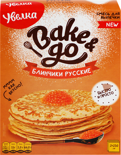 Смесь мучная Увелка блинчики Русские