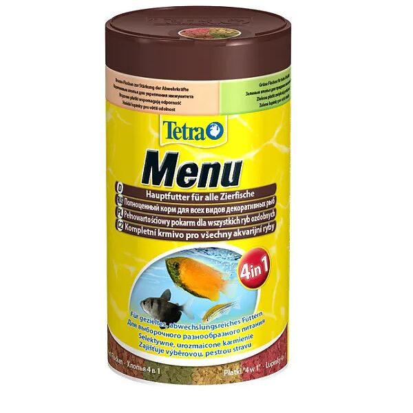 Корм для всех видов рыб Tetra Tetra Menu 4 вида мелких хлопьев 25г/100 мл