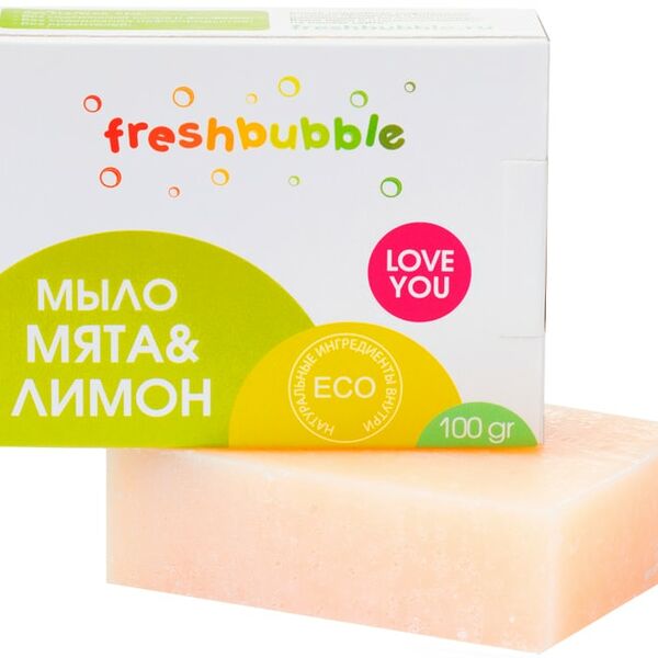 Мыло Freshbubble Мята и лимон 100г