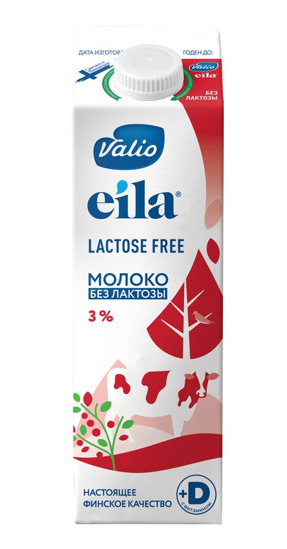 

Молоко ультрапастеризованное Valio Eila без лактозы 3%, 1л