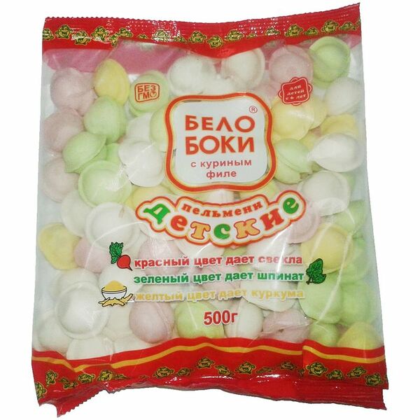 Пельмени Ларнета Белобоки с куриным филе детские с 6 лет 500г