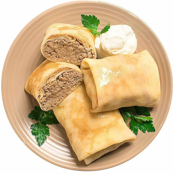 Блинчики с мясом