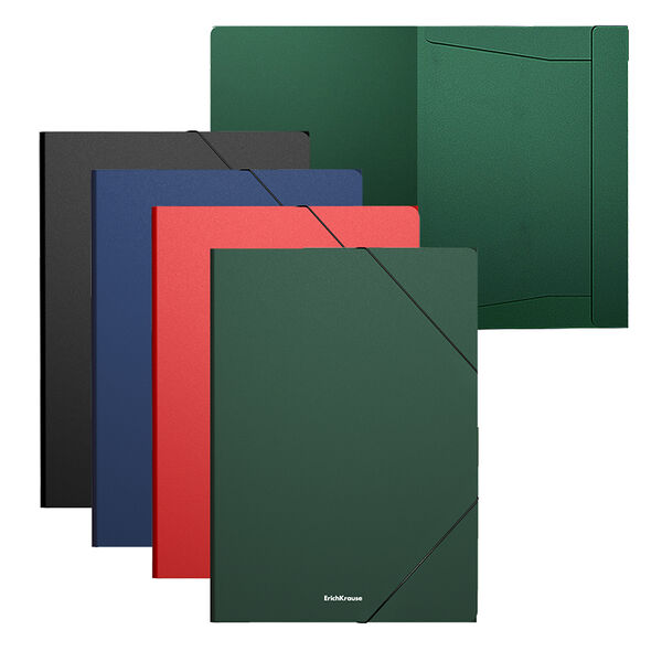Папка на резинках A4 ErichKrause Matt Classic, ассорти  53325