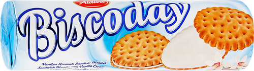 Печенье-сэндвич ALDIVA Biscoday с ароматом ванили