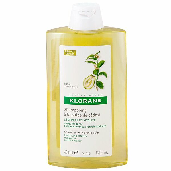 Шампунь Klorane тонизирующий с мякотью цитрона 400 мл