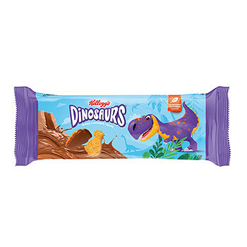 Печенье сахарное KELLOGG'S Dinosaurs в молочной глазури, 191г
