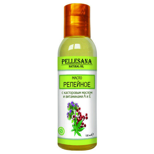 Масло репейное Pellesana с касторовым маслом и витаминами А и Е 100 мл