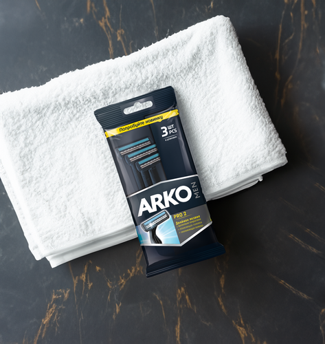 

Бритвенный станок Arko Men T2 Pro одноразовый 2 лезвия, 3 шт.