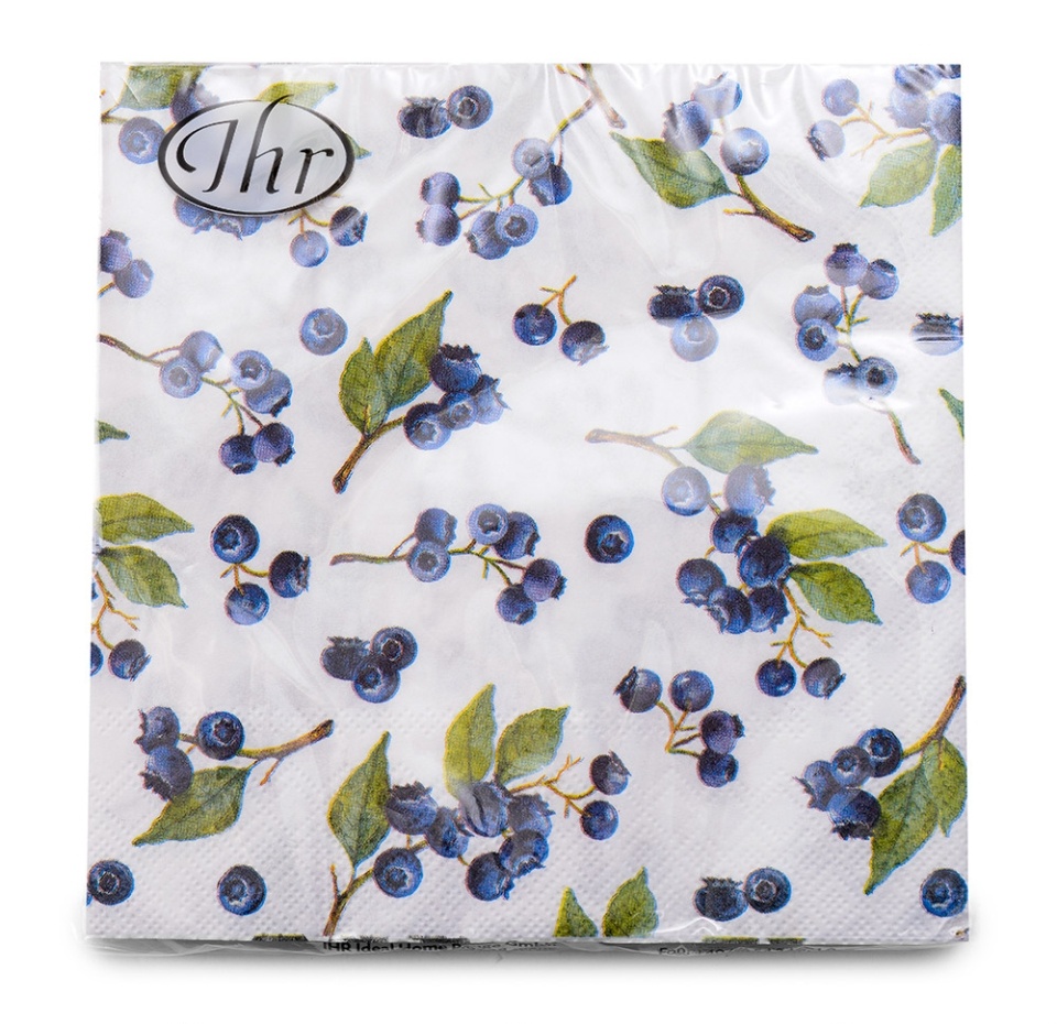 

Салфетки бумажные IHR Blueberries 33х33 см 20 шт