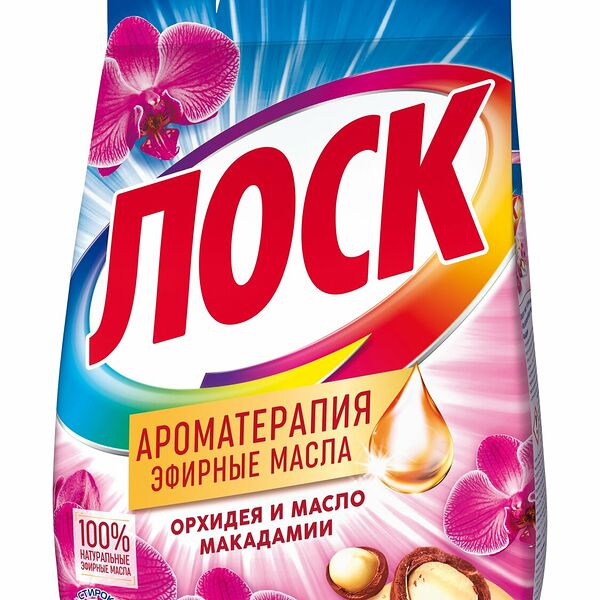 Стиральный порошок Losk Active-Zyme 6 Ароматерапия Малазийская орхидея и сандаловое дерево 4050 г