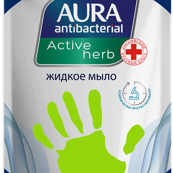 Мыло жидкое Aura Антибактериальное увлажняющее с ромашкой