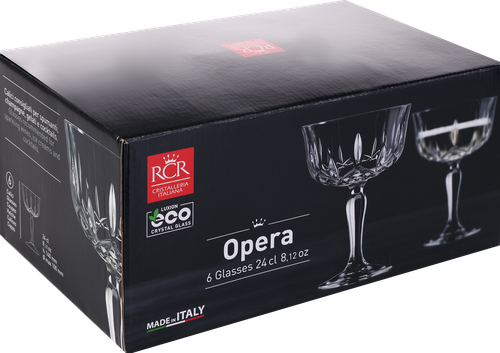 

Набор креманок RCR Opera Style 240мл, хрустальное стекло, Арт. 60972, 2шт
