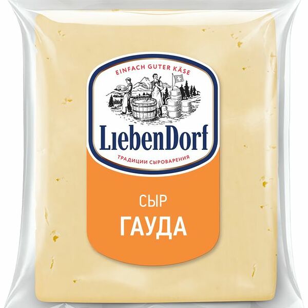 Сыр Liebendorf Гауда полутвердый 45% вес